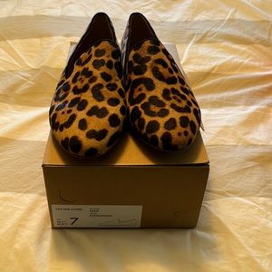 Jcrew size 7 leopard loafers. Brand new. Never been worn with box.
